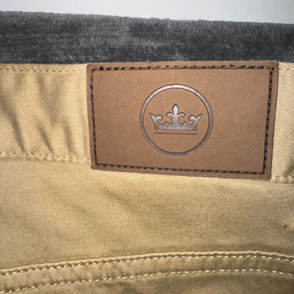 Mens 40 Peter Millar Pants Tan Excellent Crown Collection 5-Pocket Straight Leg